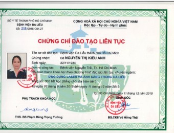 Chứng nhận hành nghề của chúng tôi